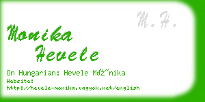 monika hevele business card